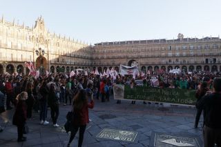 Manifestación en Salamanca